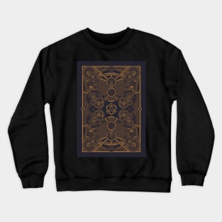 Steampunk Mechanical Gears Polyhedral Dice Set Crewneck Sweatshirt